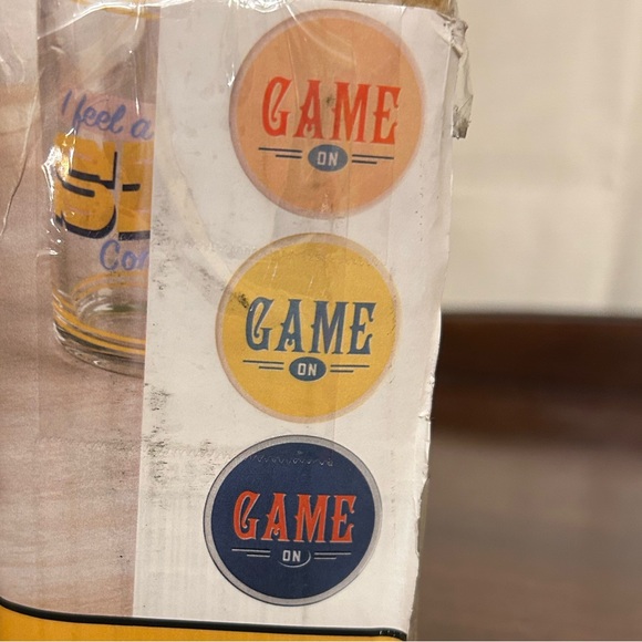 Wanda June Ceramic Game On Coaster Set of 6 Coasters by Home by Miranda Lambert
